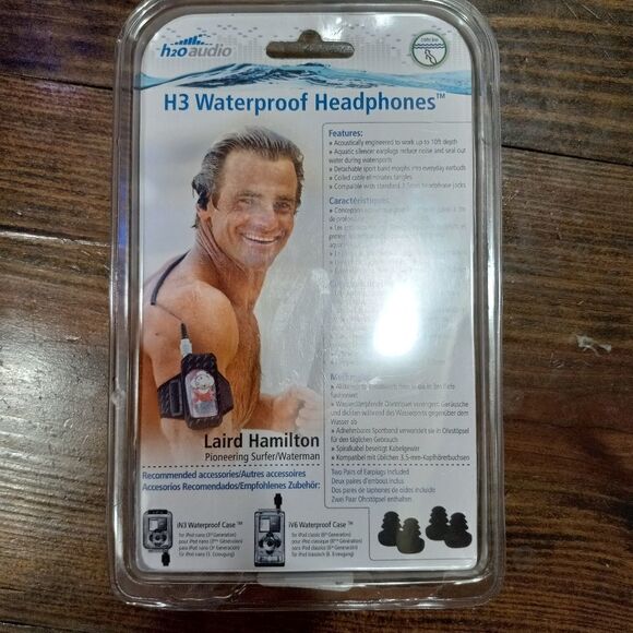 H2O Audio H3 Waterproof Headphones NIB - Picture 3 of 5